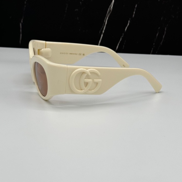 NEW GUCCI GG1544 004 WOMEN SUNGLASSES GUCCI GG 1544S 004 WHITE BROWN EYEWEAR main image 8